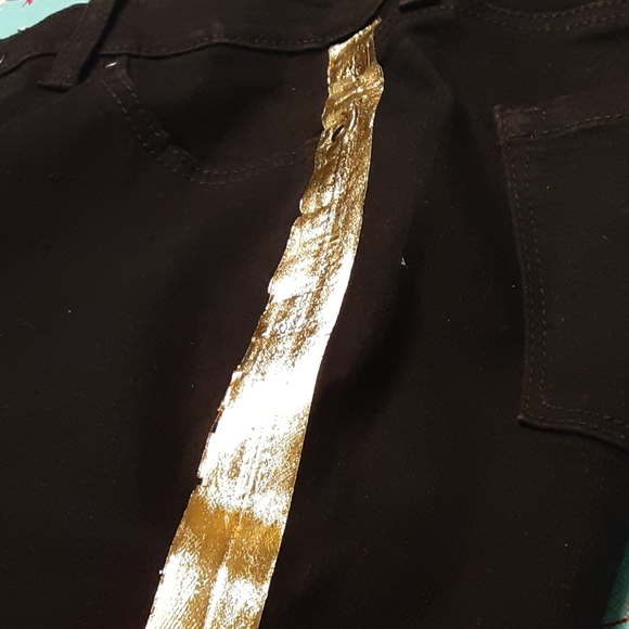 Crown & Ivy Metallic Skinny Jeans Size 4R - Picture 8 of 8